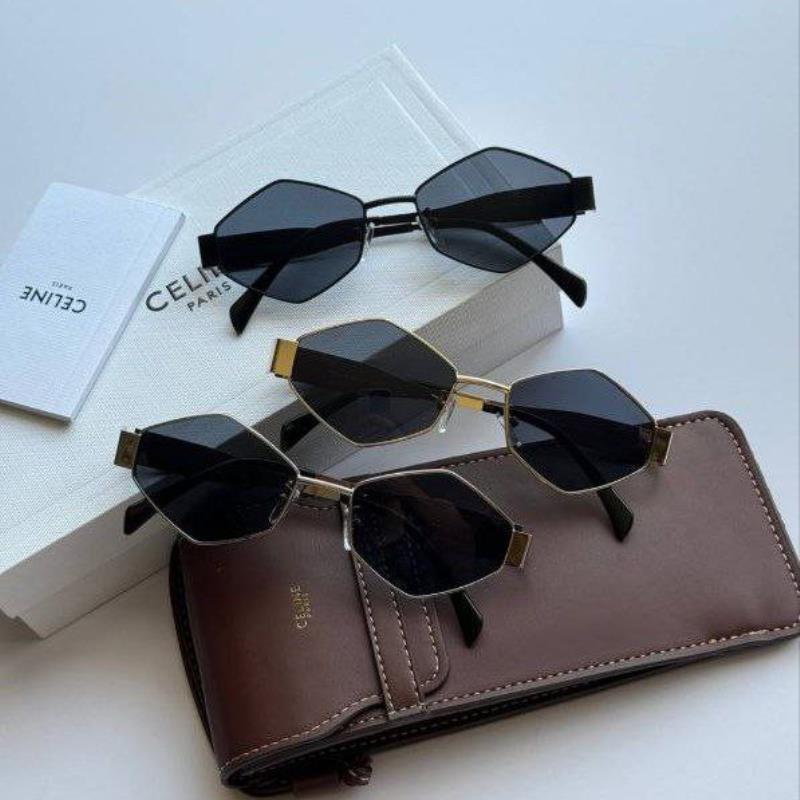 عینک سلین شش ضلعی با بدنه فلزی /Celine Hexagon Sunglasses | ترکیبی از طراحی خاص و کیفیت لوکس
