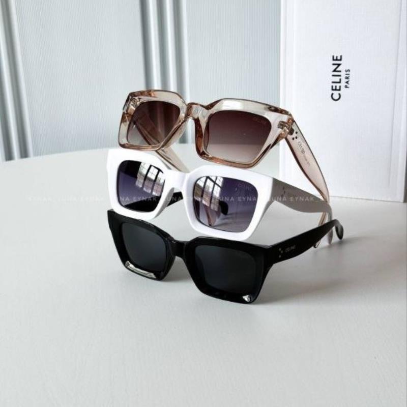 عینک پرادا لبه طلایی / Prada golden edge sunglasses | طراحی لوکس با کیفیت مستر + خرید مستقیم